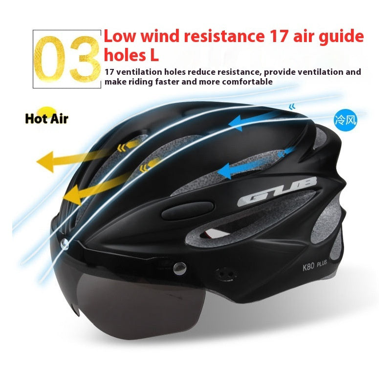 Mountain Bike Magnetic Goggles Helmet