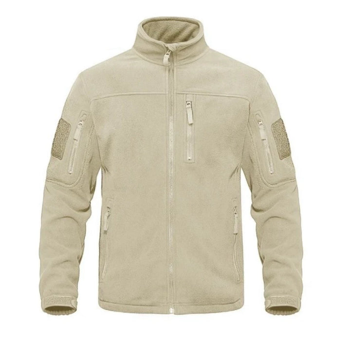 Men's Stand Collar Fleece Sweater Warm Climbing Jacket