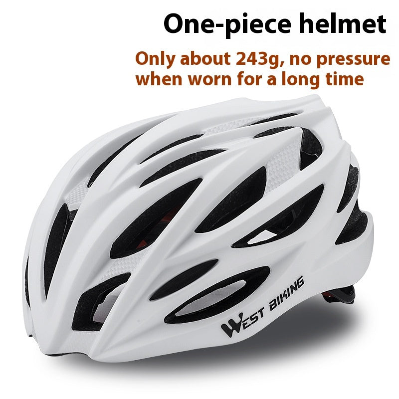 Bicycle Helmet Integrated Molding For Riding
