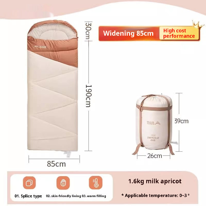 Outdoor Camping Travel Thickened Warm Sleeping Bag