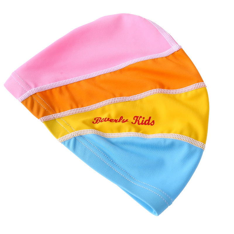 Children's Solid Color Sunscreen Swimming Cap