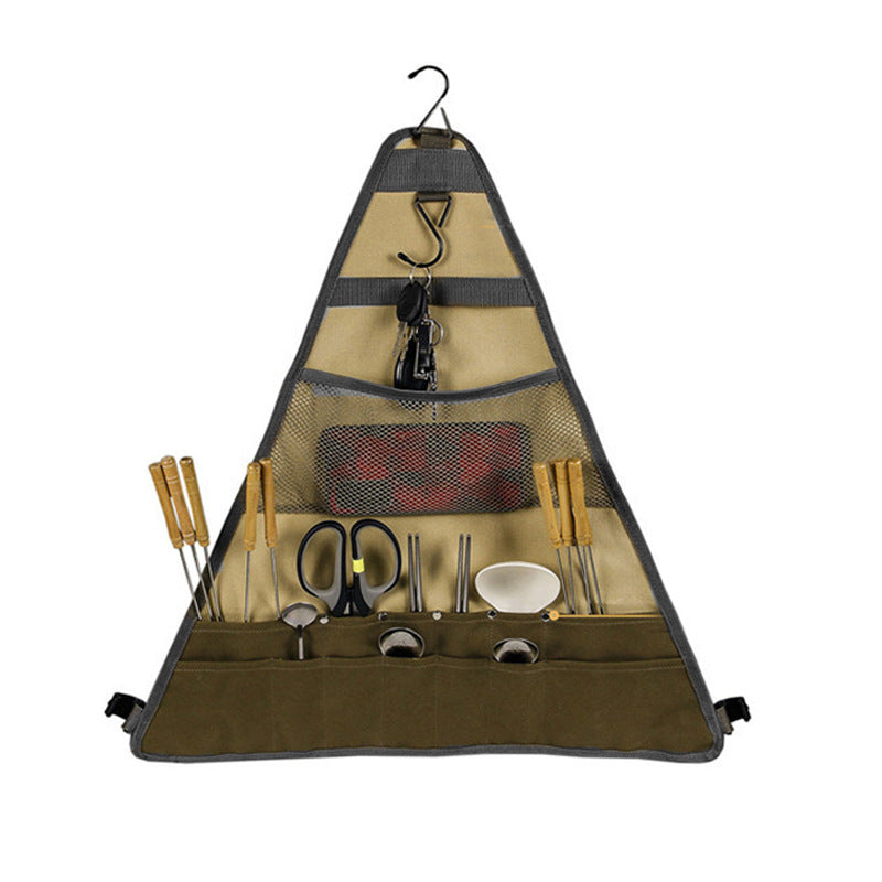 Outdoor Camping Cookware Foldable Tableware Bag