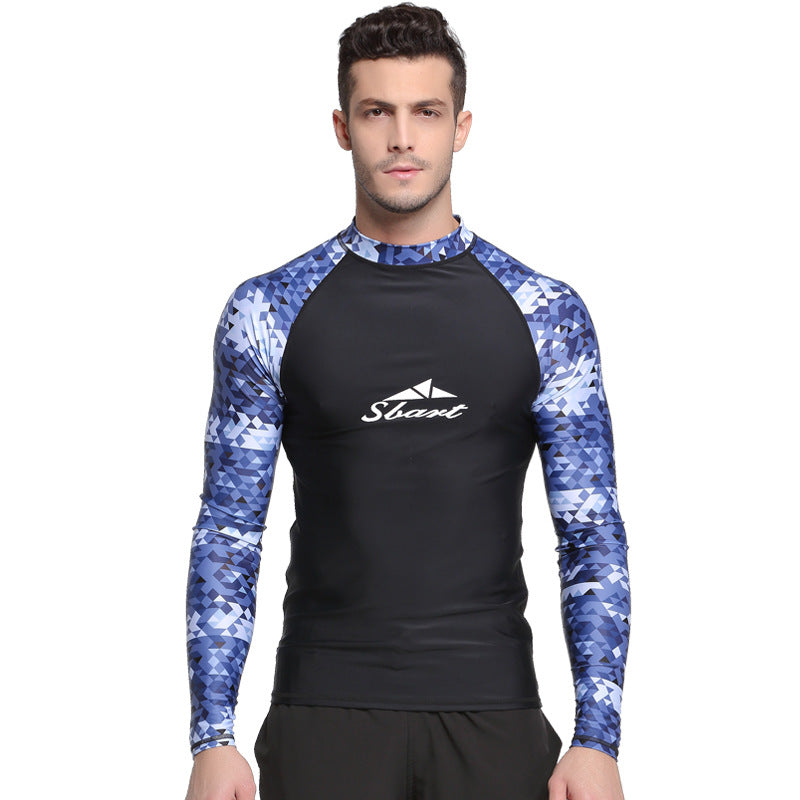 Sea Sun Protection Suit Men's Wetsuit Tight Elastic Split Body