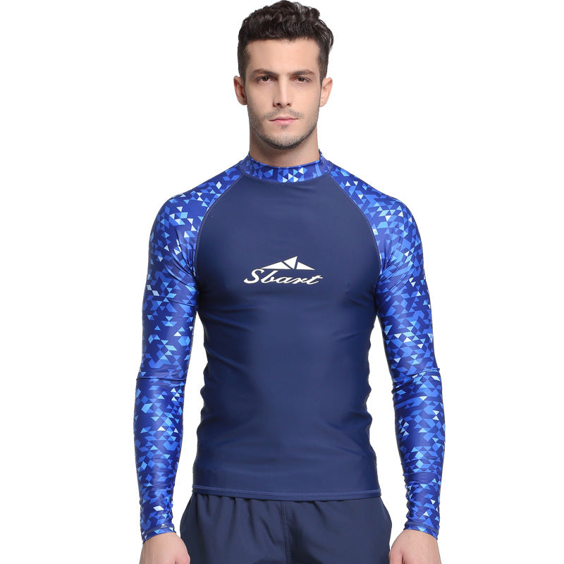 Sea Sun Protection Suit Men's Wetsuit Tight Elastic Split Body