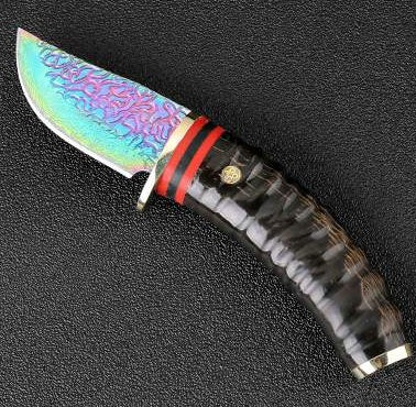 High quality forged Damascus knife VG10 steel outdoor high hardness army hunting knife lifesaving camping straight knife
