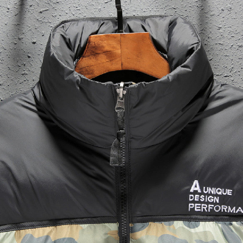 Stand-up Collar Camouflage Warm Cotton Jacket