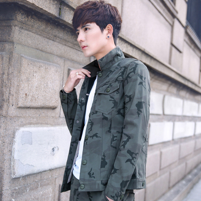 Camouflage Men's Handsome Overalls Men's Jackets