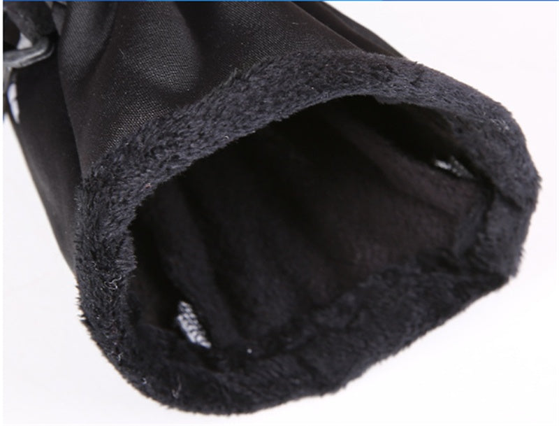 Windproof Bicycle Full Finger Warm Fleece Climbing Gloves