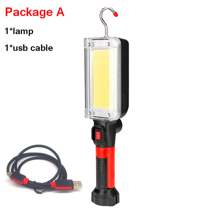 Portable Flashlight With Magnet Hook