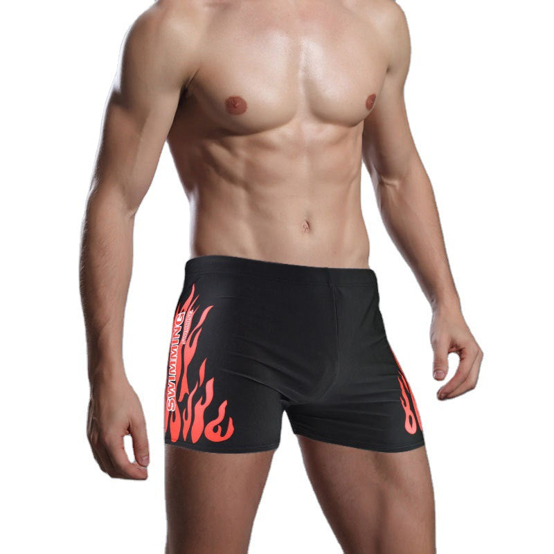 New Style Men's Flame Swimming Trunks