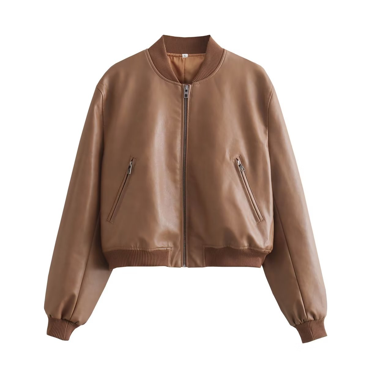 Fashion Short PU Jacket Coat