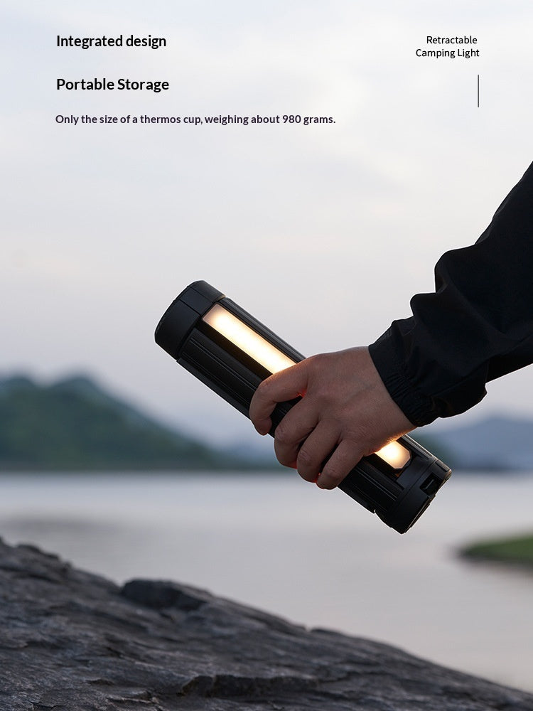Black Outdoor Telescopic Camping Light