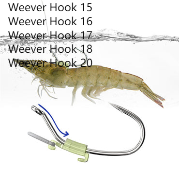 Outdoor Fishing Luminous Shrimp Back Clasp