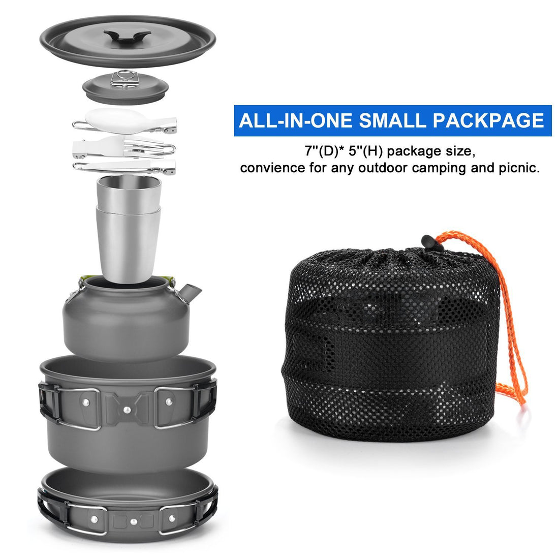 Outdoor Camping Cookware Travel Tableware Set