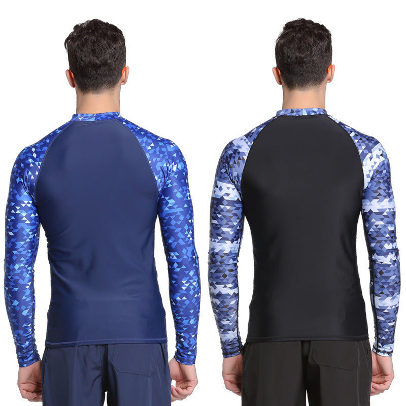 Sea Sun Protection Suit Men's Wetsuit Tight Elastic Split Body