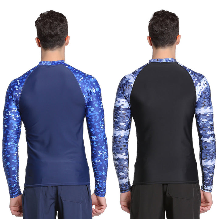 Sea Sun Protection Suit Men's Wetsuit Tight Elastic Split Body
