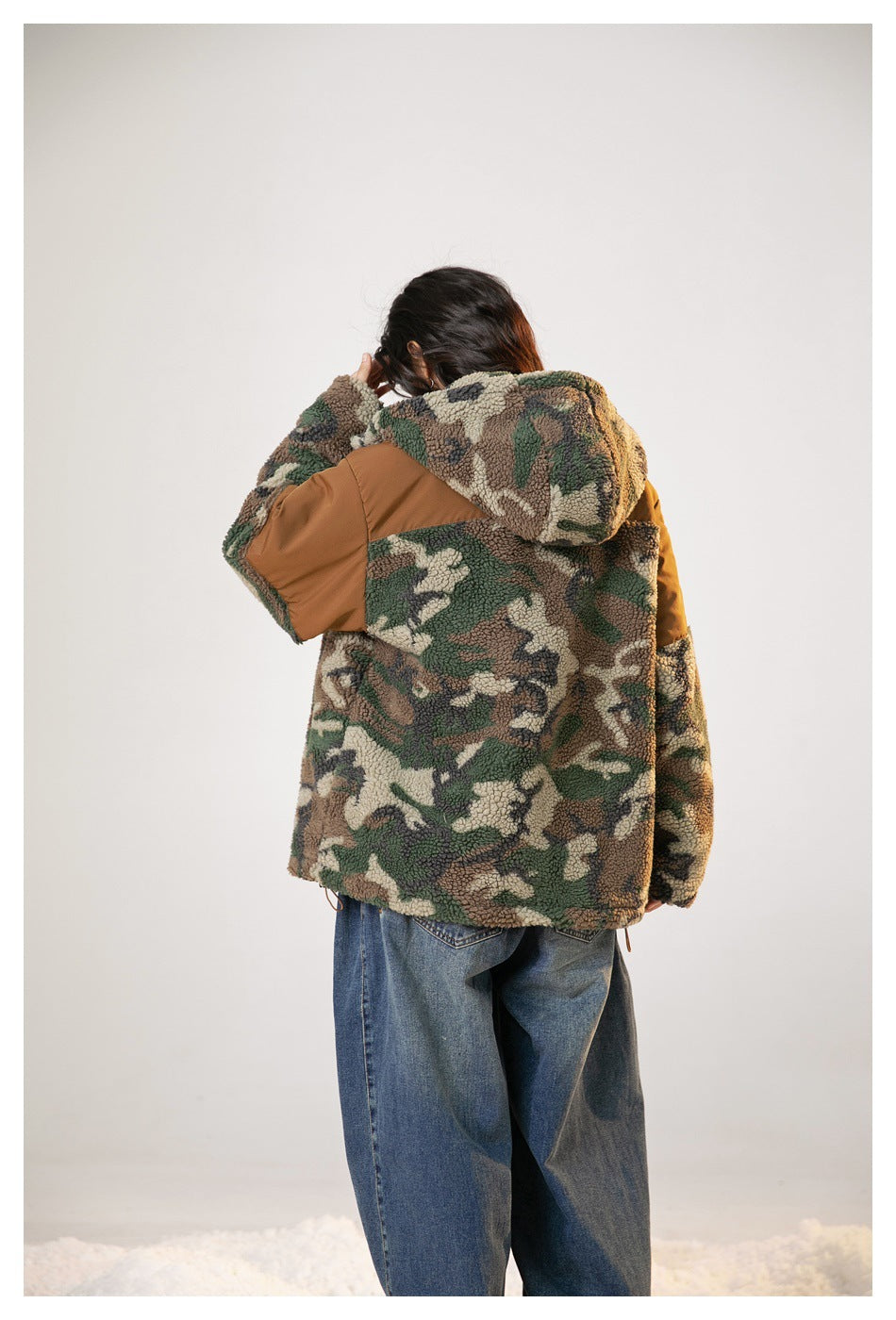Men's Retro Camouflage Hooded Cotton Jacket