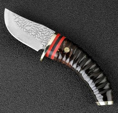 High quality forged Damascus knife VG10 steel outdoor high hardness army hunting knife lifesaving camping straight knife