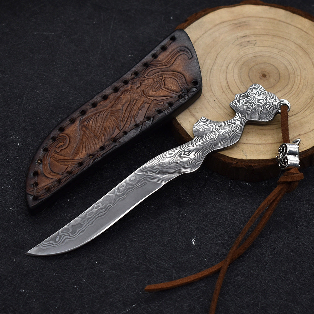 Outdoor Camping Hunting Tactics Self Defense Rescue High Hardness.Survival Practical Fruit Knife