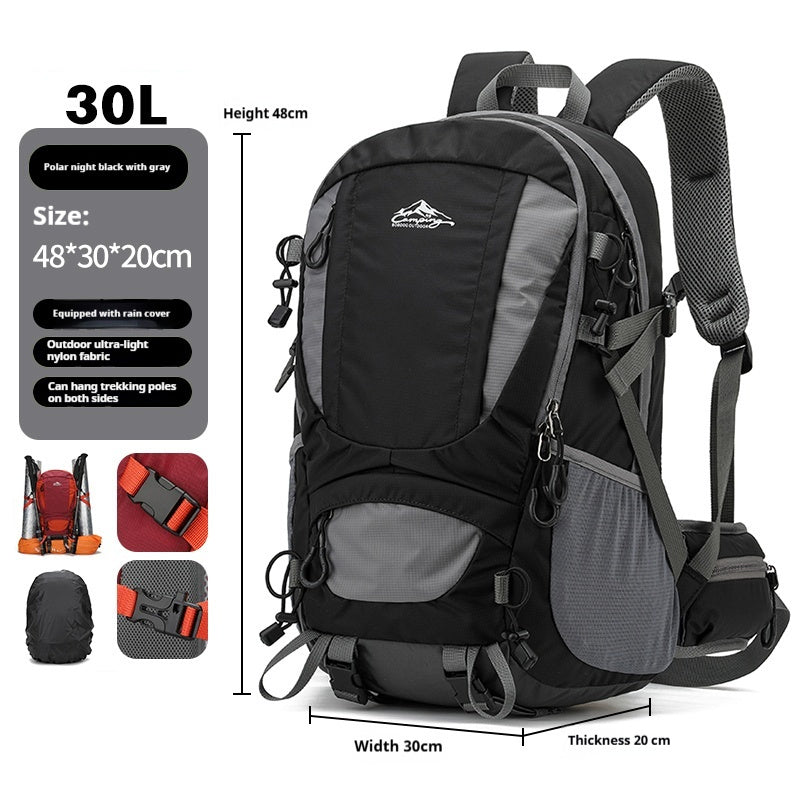Men's Large Capacity Lightweight Hiking Backpack