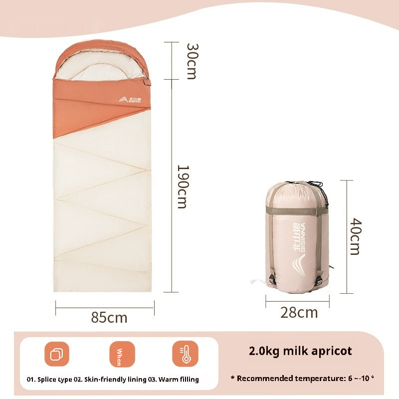 Outdoor Camping Travel Thickened Warm Sleeping Bag