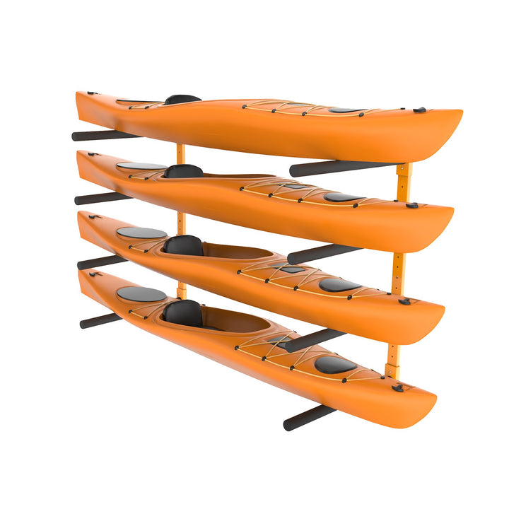 Kayak Wandalterung Kajak Aufhänger 1168 X 850 X 45 Mm, Kajakständer 4 Kajaks 797,5 ± 10 Mm Stützarmlänge, 181,6 Kg Tragfähigkeit Kajak Aufbewahrungsregal Robuste Kajak-Aufbewahrungshaken
