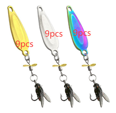 Fly Lure Hook Rotating Propeller Micro Suit