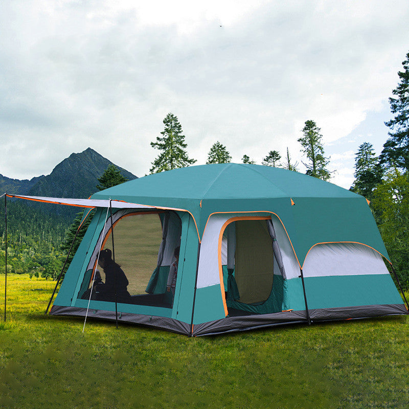 Multi-person Thickening Rain-proof Camping Tent Villa