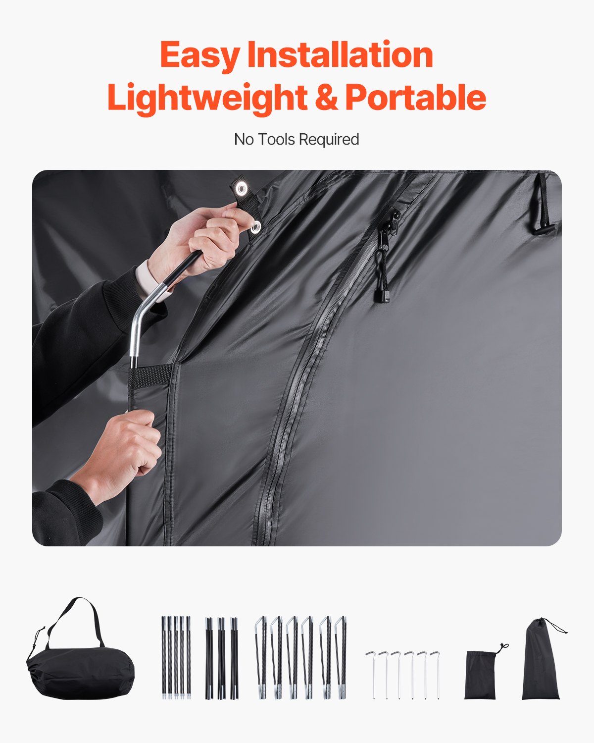 Outdoor Bike Storage Tent Spacious Waterproof Bike Tent For 5 Bikes