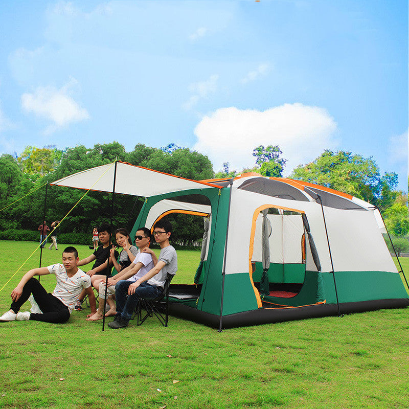 Multi-person Thickening Rain-proof Camping Tent Villa