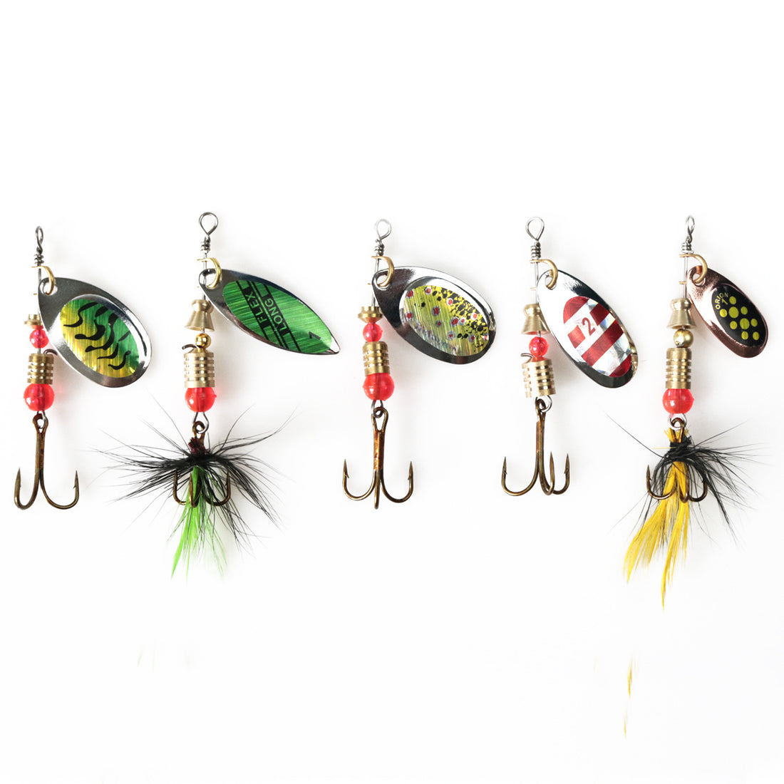 10 Luya Bait Set Rotating Sequins