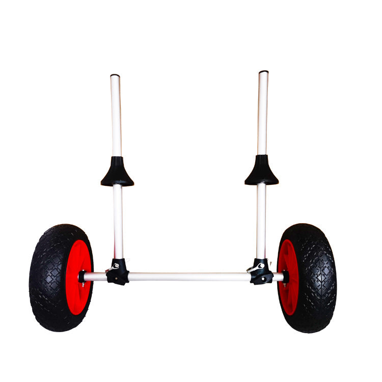 Foldable Kayak Upright Plug-in Pole Platform Beach Trailer