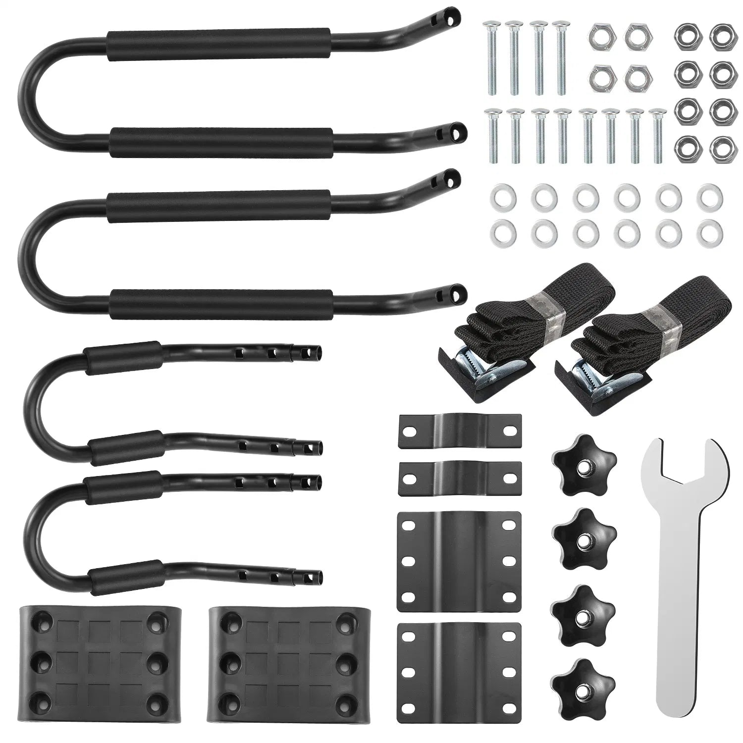 Universal Kayak Roof Rack J Bar, 1 Pairs-Bar Rack HD Kayak Carrier Canoe Boat Surf Ski Roof Top Mount Car SUV Crossbar