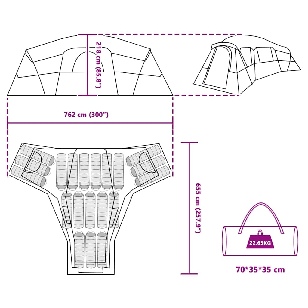 Family Tent 762 x Polyester   Family Tent 762