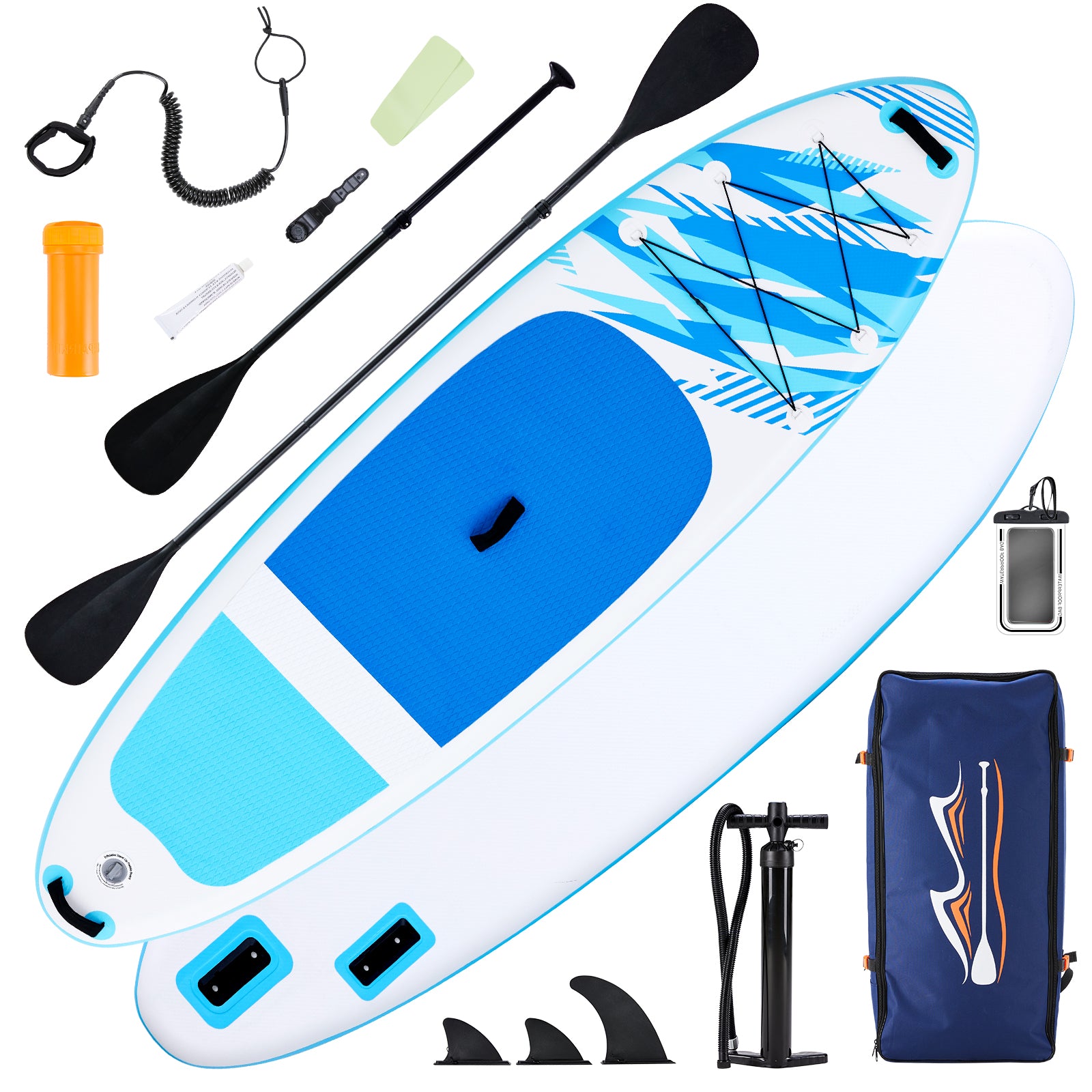 An Inflatable Stand-up Kayak, Equipped With Anti-slip Deck, Durable High-quality Materials And Complete Kayak Accessories.