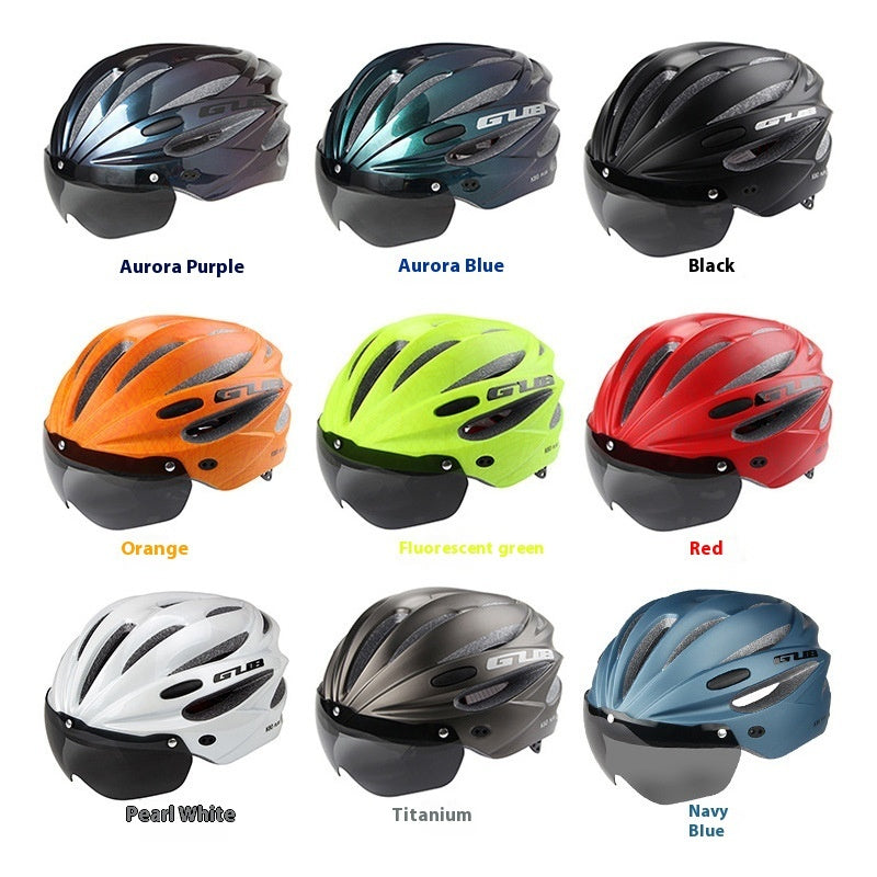 Mountain Bike Magnetic Goggles Helmet