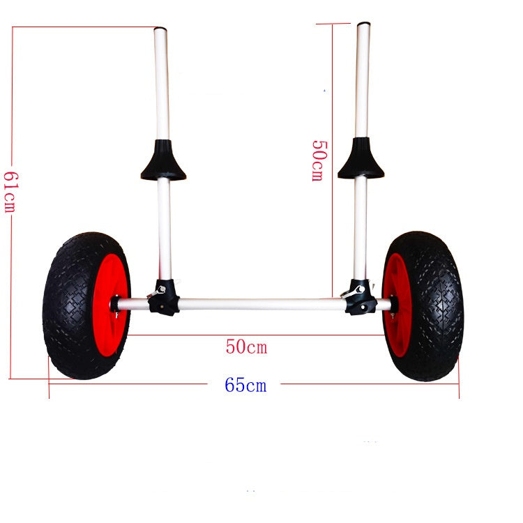 Foldable Kayak Upright Plug-in Pole Platform Beach Trailer