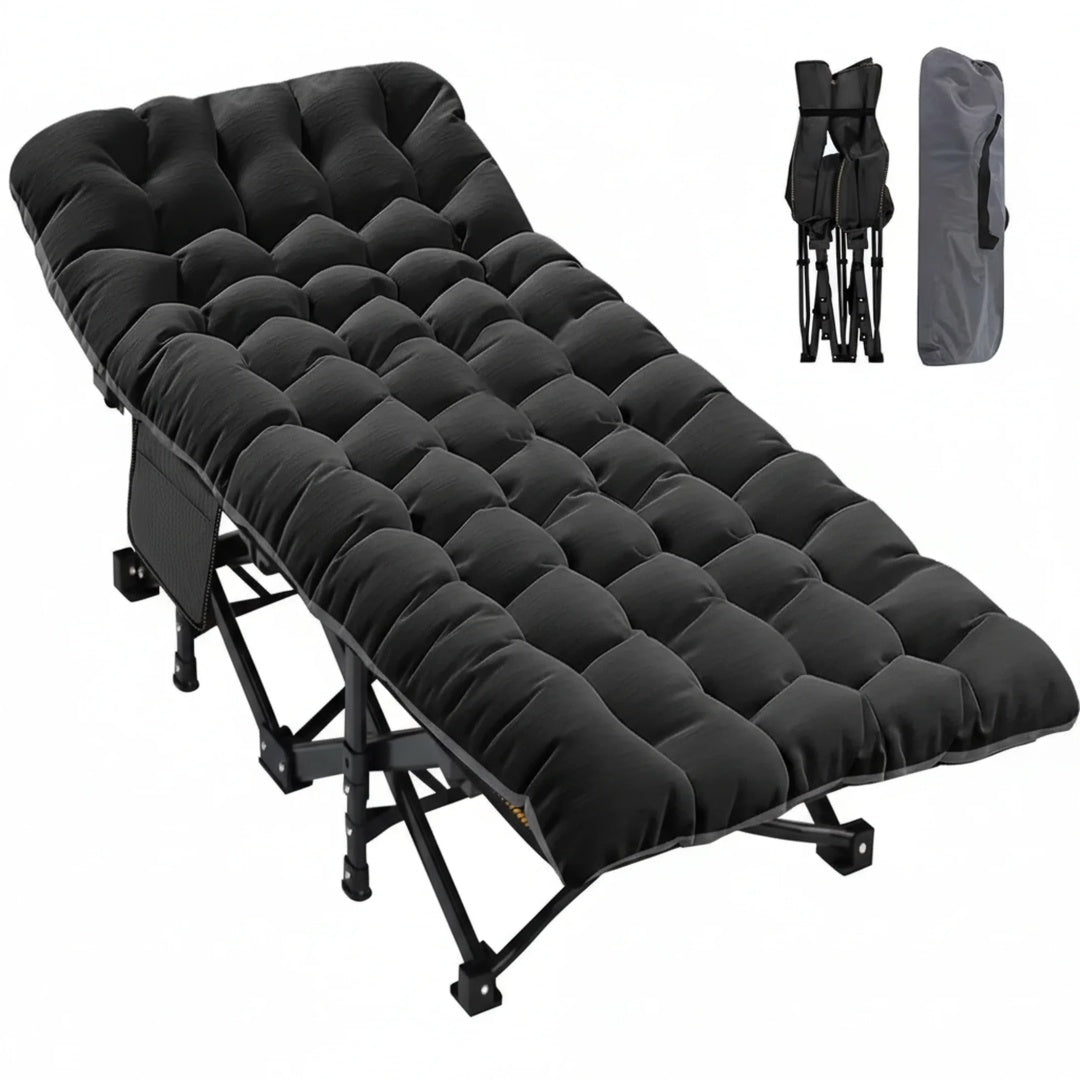 Foldable Camping Bed With Mattress, Sturdy And Durable Folding Bed