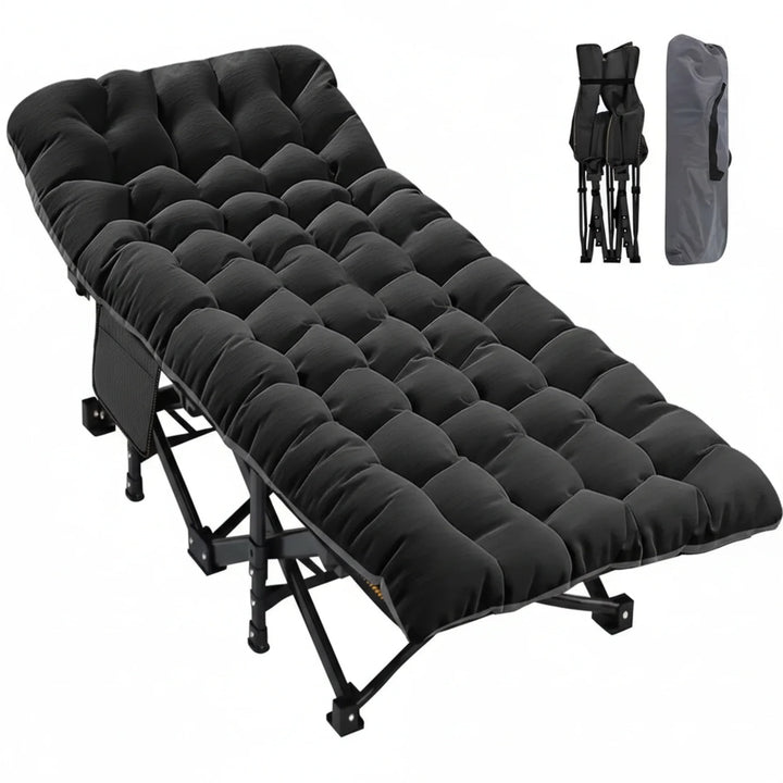 Foldable Camping Bed With Mattress, Sturdy And Durable Folding Bed