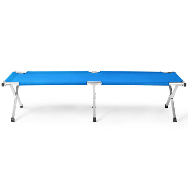 Portable Folding Camping Cot With Carrying Bag Army Blue
