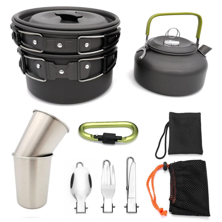 Outdoor Camping Cookware Travel Tableware Set