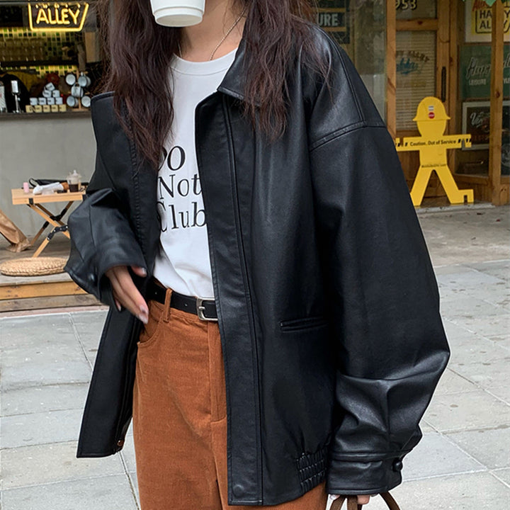 Fashion American Retro Leather Jacket