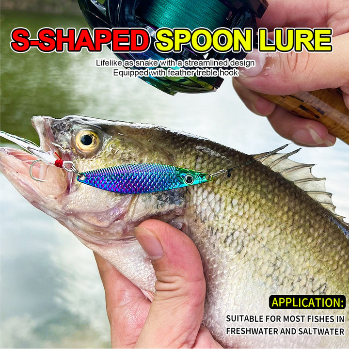 Luya Glitter S Metal Warped Mouth Bass Iron Plate Dummy