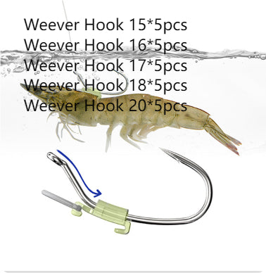 Outdoor Fishing Luminous Shrimp Back Clasp