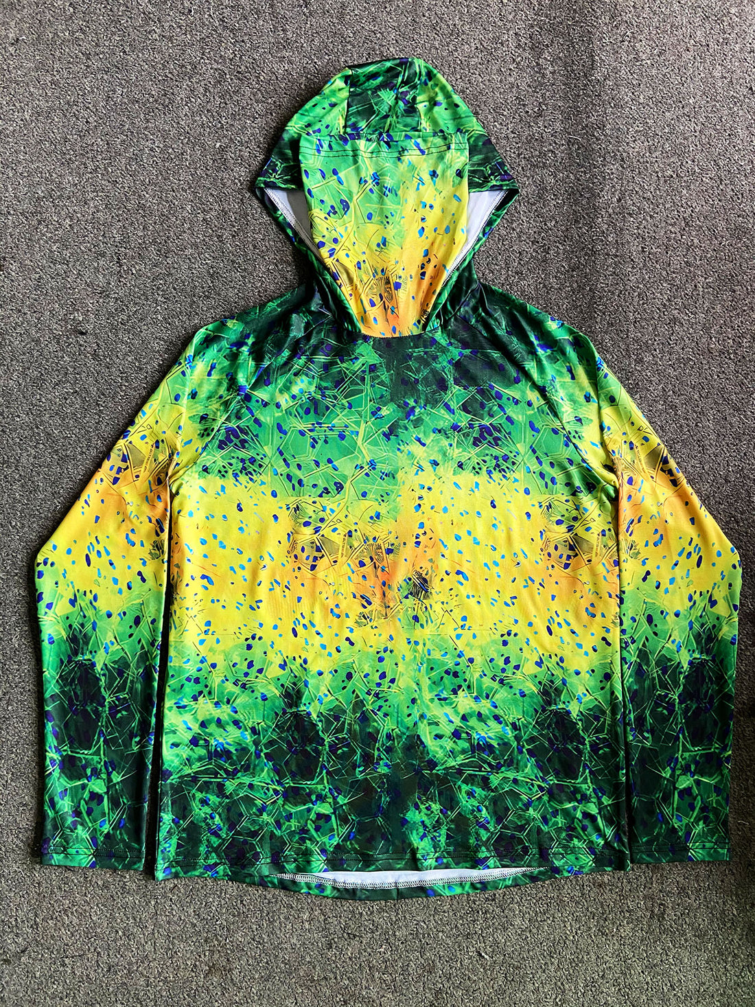 Fishing Hoodie Sailing Shirt Surfing Face Cover Neck Summer Men Long Sleeve Hunting Jersey Camisa De Pesca Performance Fish Gear Beach Tops Wear Climbing Uniform Angling
