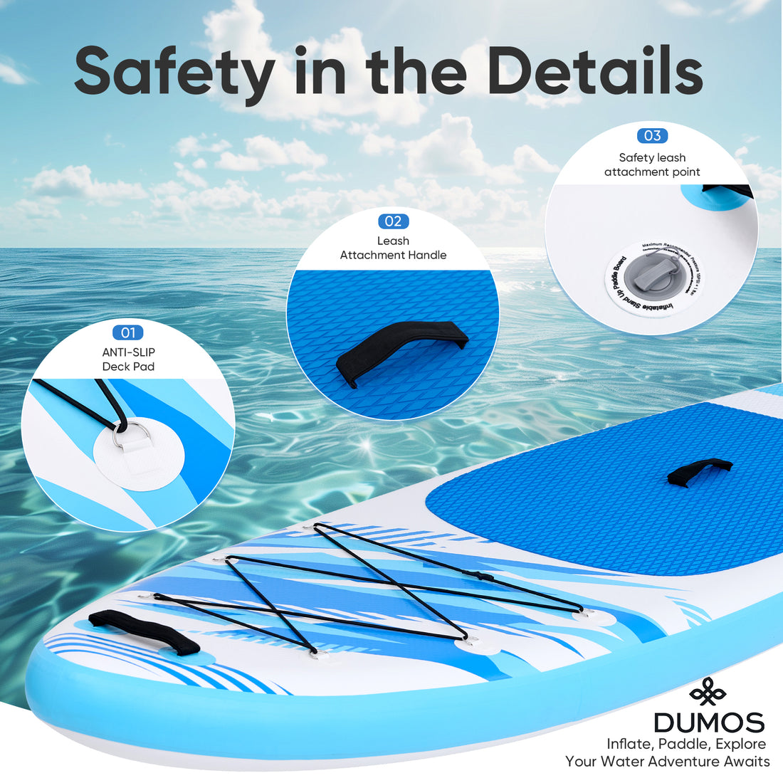 An Inflatable Stand-up Kayak, Equipped With Anti-slip Deck, Durable High-quality Materials And Complete Kayak Accessories.