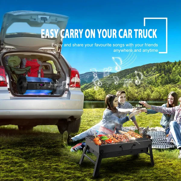 Foldable Smoker Grill Portable Lightweight BBQ Charcoal Grill For Camping Picnics Garden Grilling RV Travel