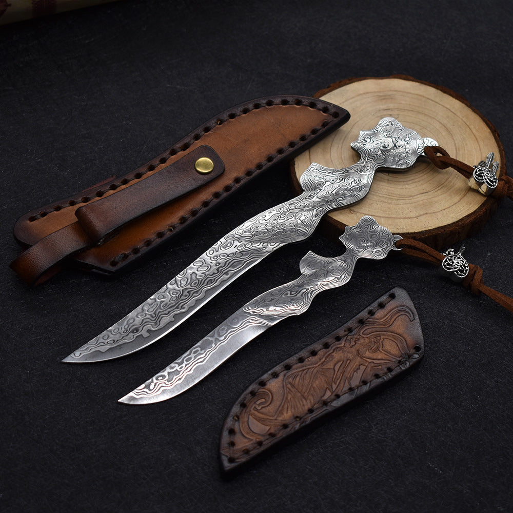 Outdoor Camping Hunting Tactics Self Defense Rescue High Hardness.Survival Practical Fruit Knife