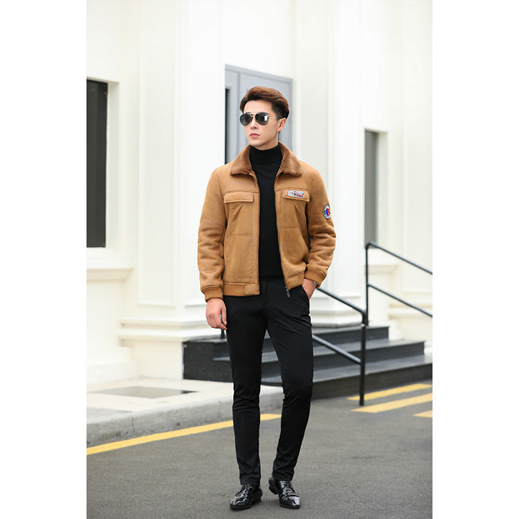 Men's Jacket Warm Berber Fleece Clothing