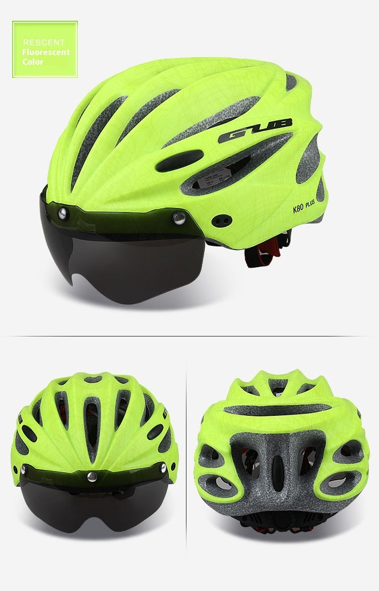 Mountain Bike Magnetic Goggles Helmet